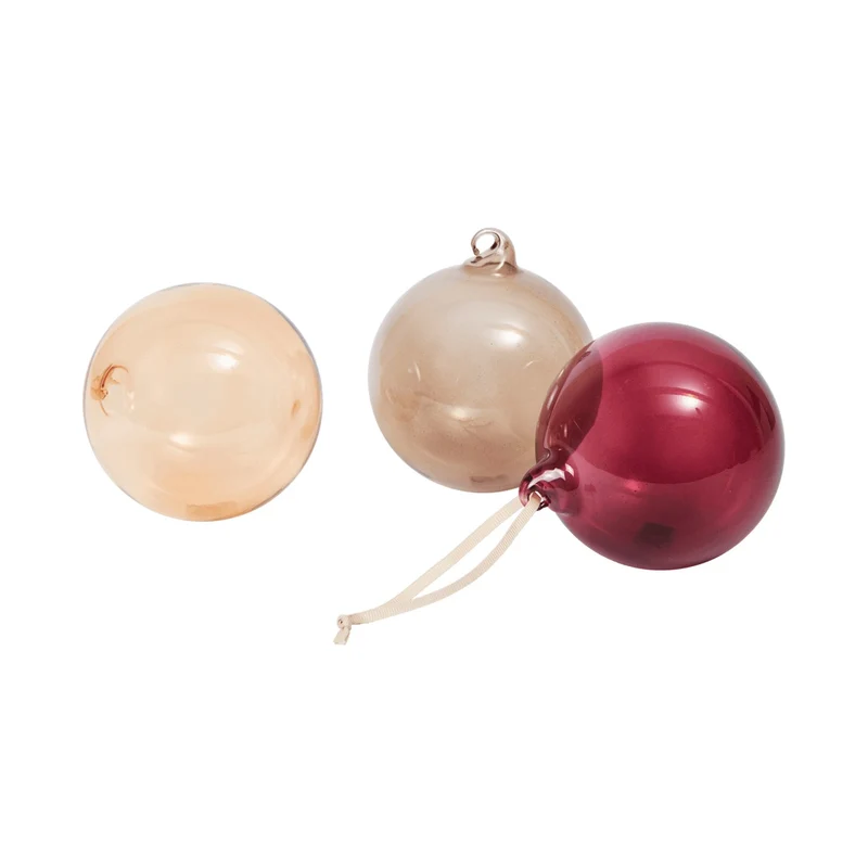 Ferm Living Glass Baubles - Set of 3