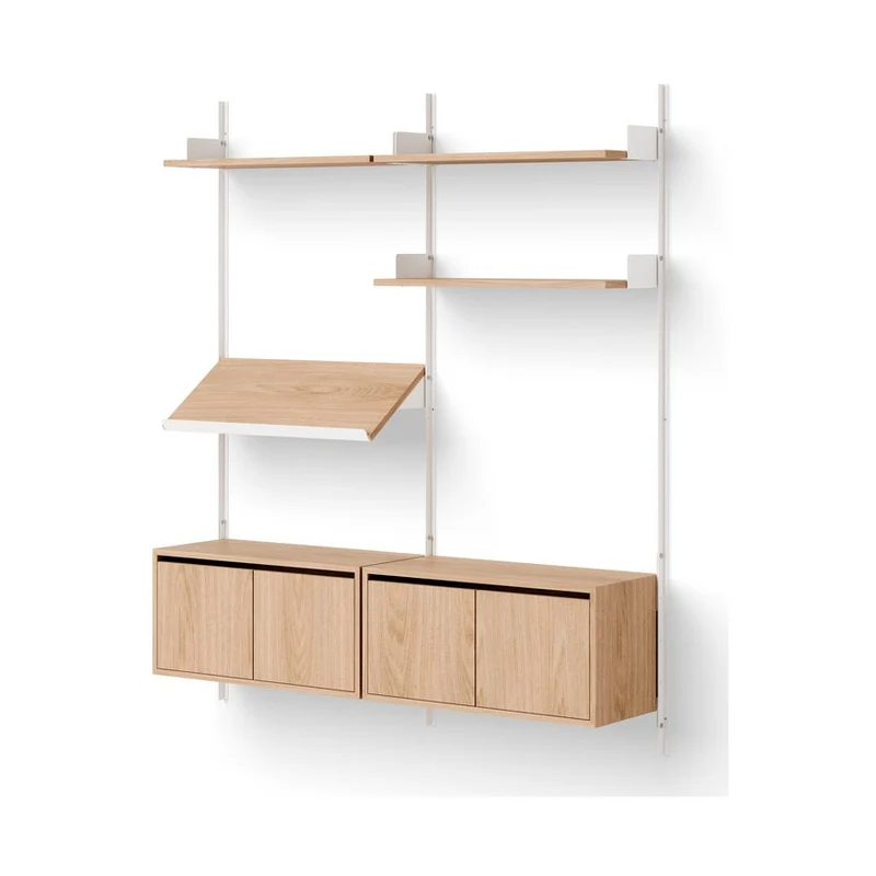 New Works Living Shelf + Cabinets Low with Doors