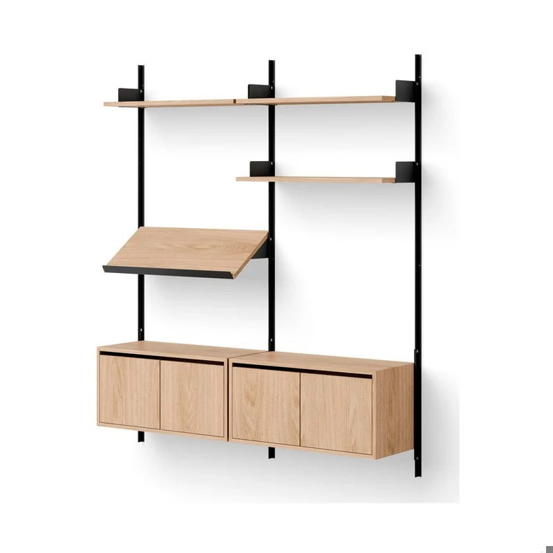 New Works Living Shelf + Cabinets Low with Doors