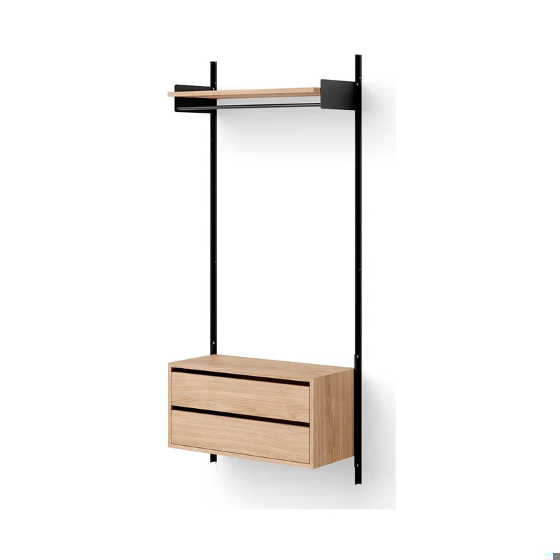New Works Wardrobe Shelf 1 + Cabinet with Drawers