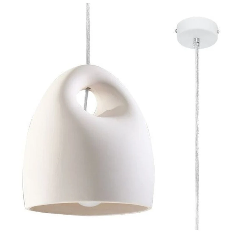 Suspension Cylindrique Blanche
