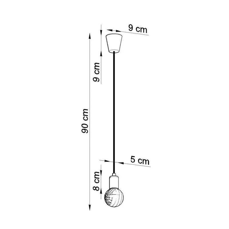 Suspension Cuisine Orange