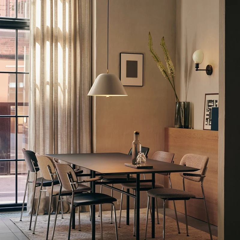 Audo Copenhagen Co Dining Chair Upholstered Seat with Armrests
