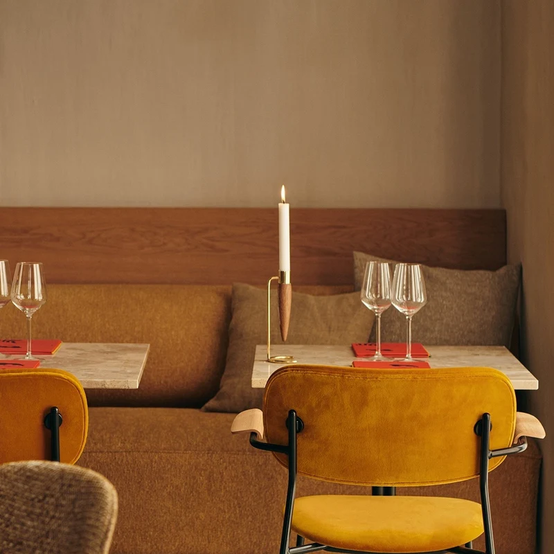 Audo Copenhagen Co Dining Chair Fully Upholstered with Armrests