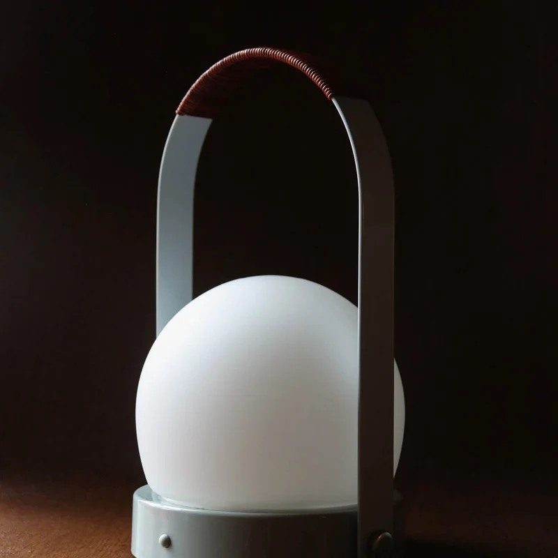 Audo Copenhagen Carrie Leather Handle Portable Lamp