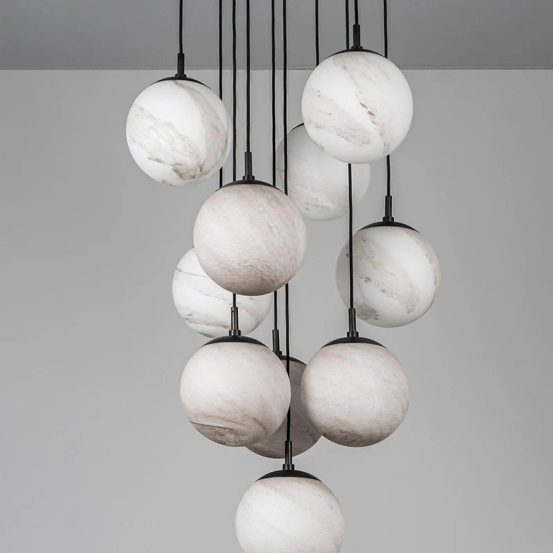 Schwung Globe Cluster 10 Chandelier