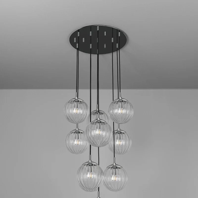 Schwung Globe Cluster 10 Chandelier