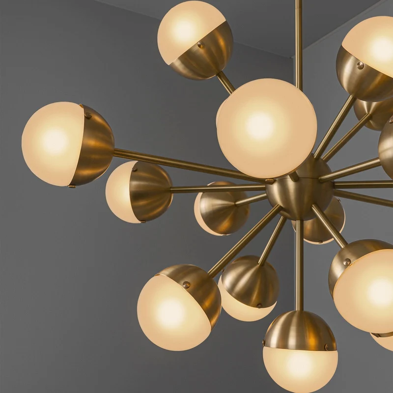 Schwung Molecule Spark Oval 17 Chandelier