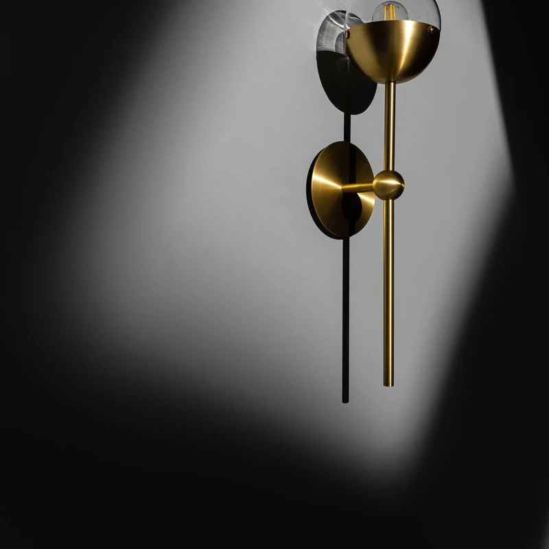 Schwung Molecule Single Wall Sconce