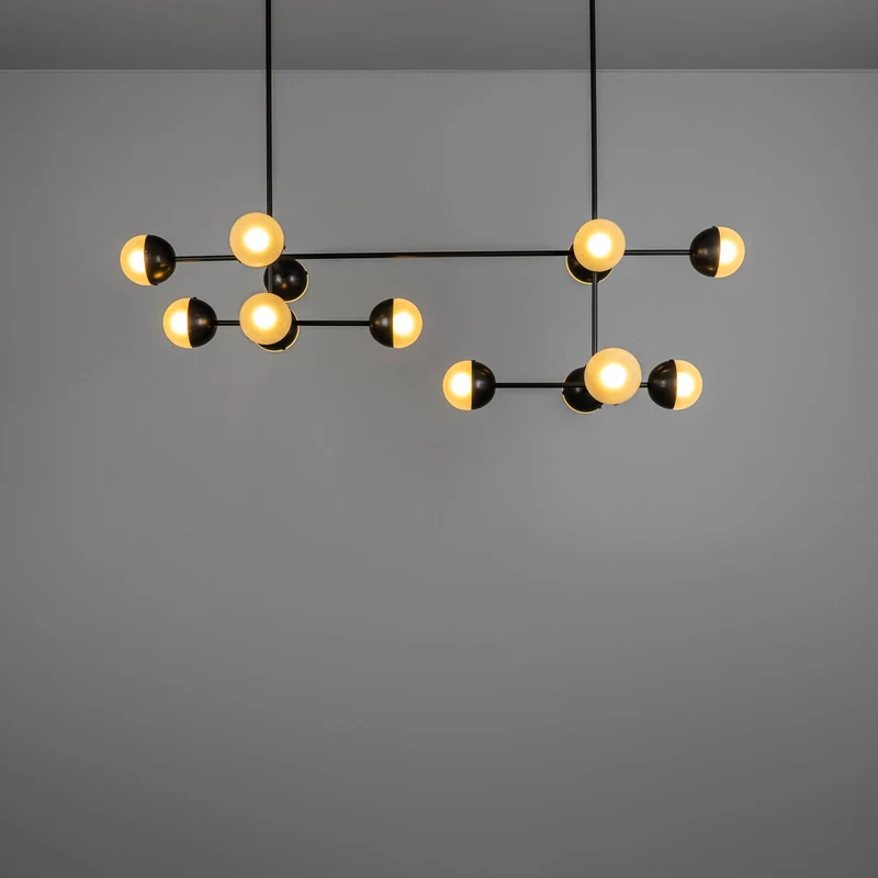 Schwung Molecule Linear Chandelier