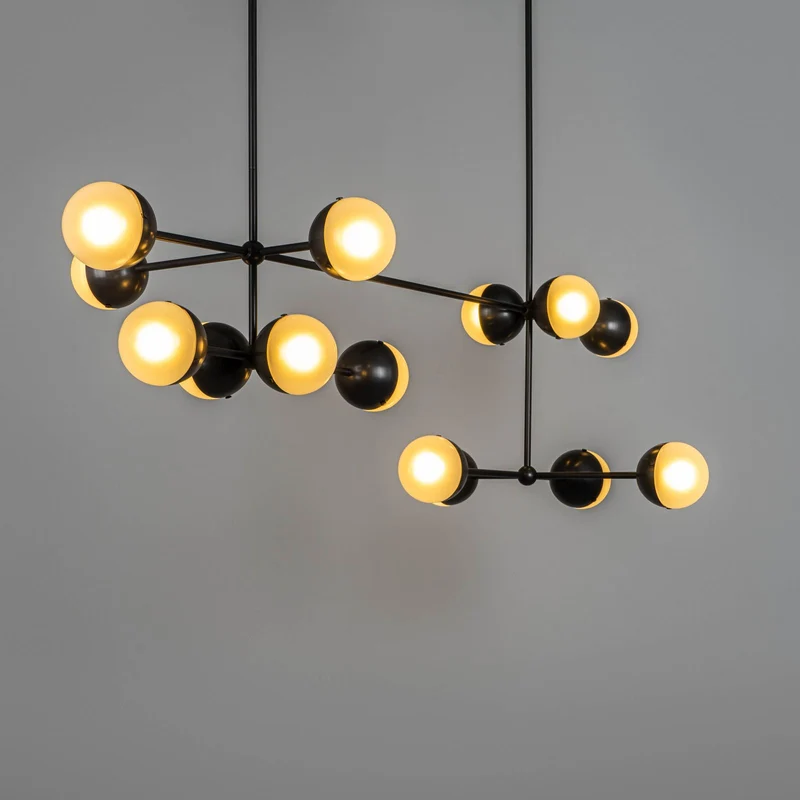 Schwung Molecule Linear Chandelier
