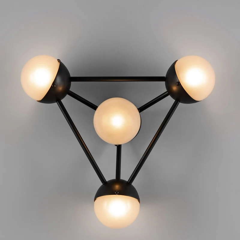 Schwung Molecule 4 Wall sconce