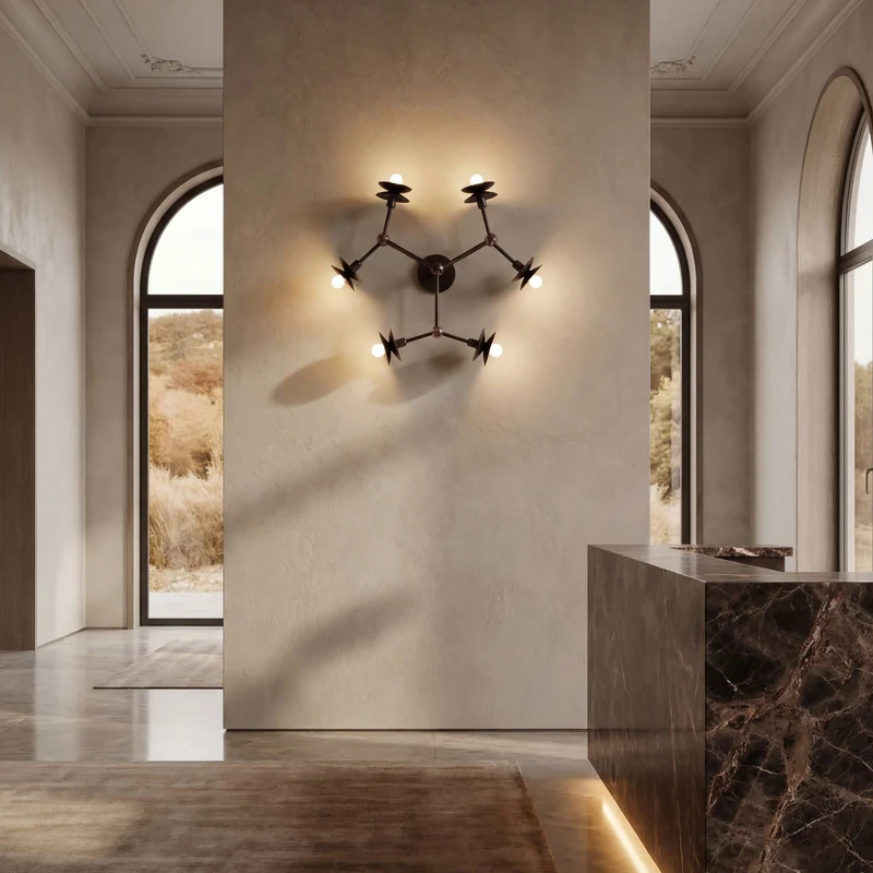 Schwung Babylon 6 Flush Mount Ceiling/Wall Lamp