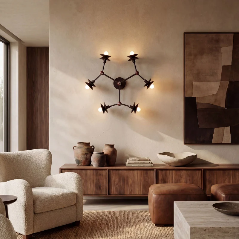 Schwung Babylon 6 Flush Mount Ceiling/Wall Lamp