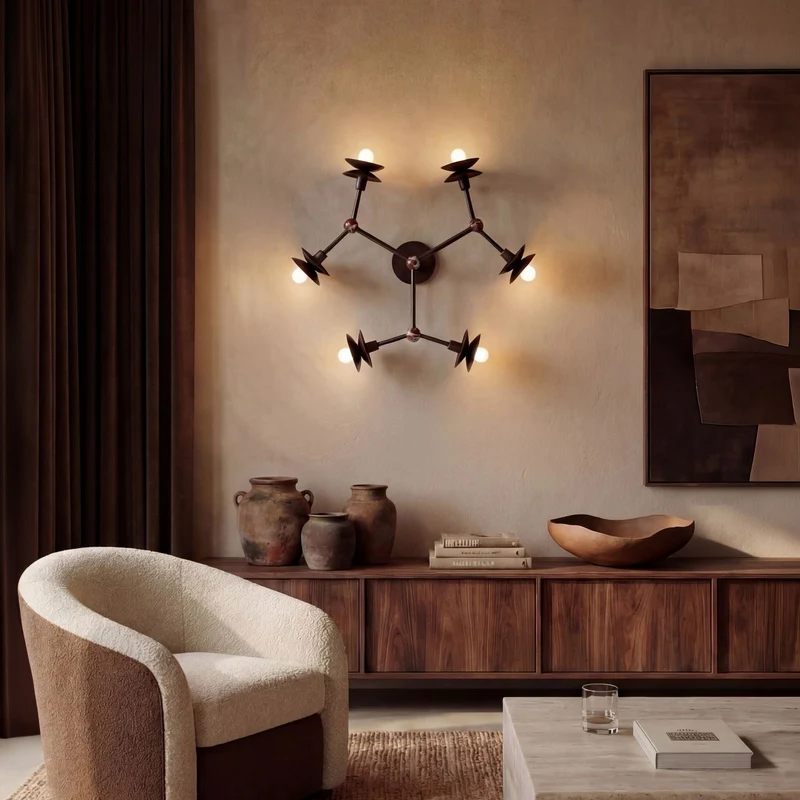 Schwung Babylon 6 Flush Mount Ceiling/Wall Lamp