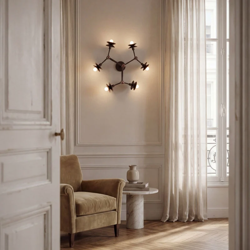 Schwung Babylon 6 Flush Mount Ceiling/Wall Lamp