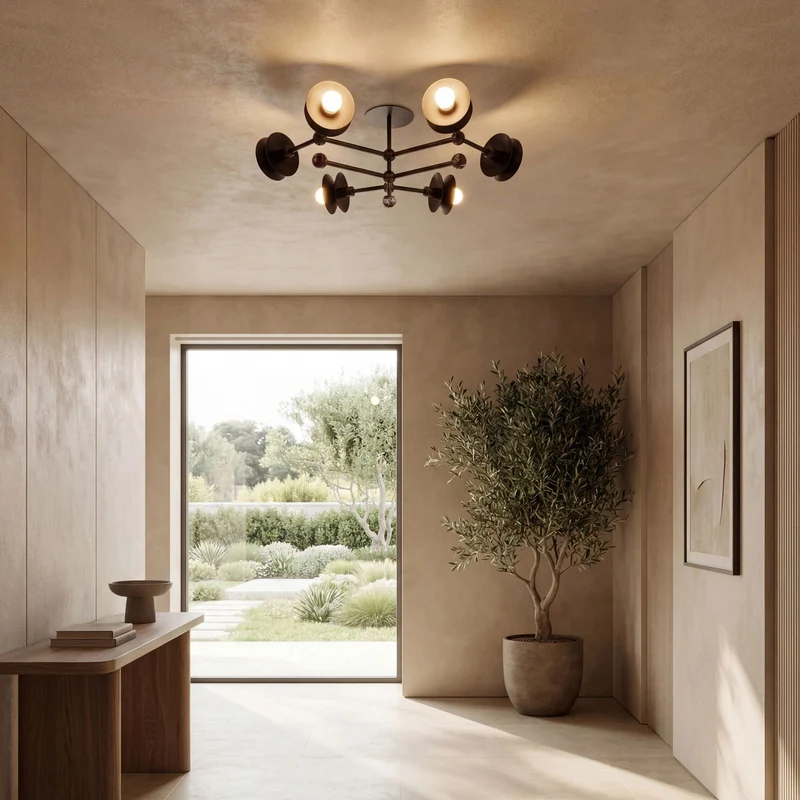 Schwung Babylon 6 Flush Mount Ceiling/Wall Lamp
