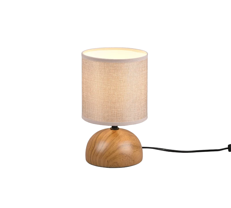 Lampe De Chevet Bois Et Blanc