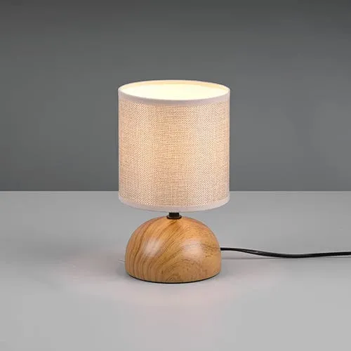 Lampe De Chevet Bois Et Blanc