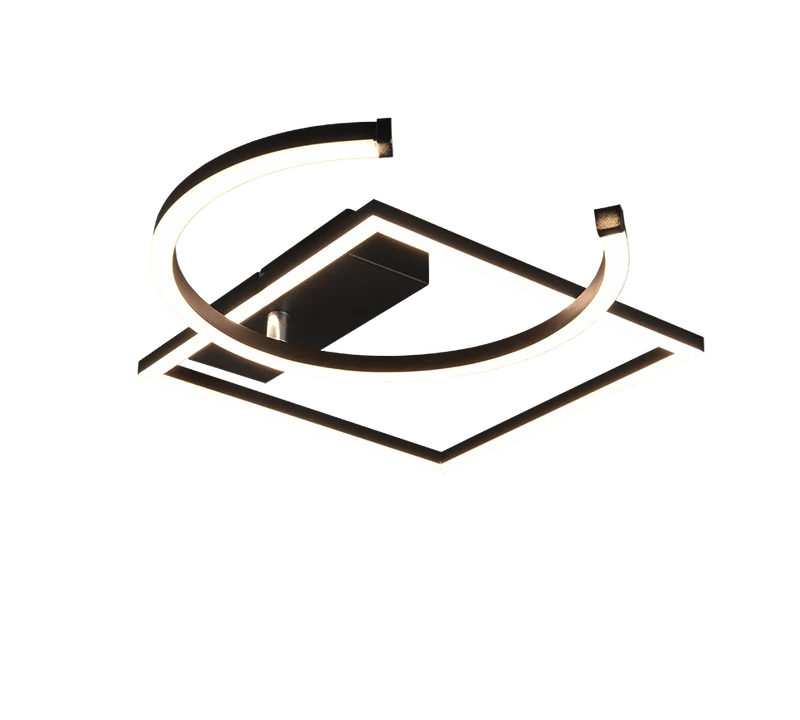 Plafonnier Led Noir Et Blanc