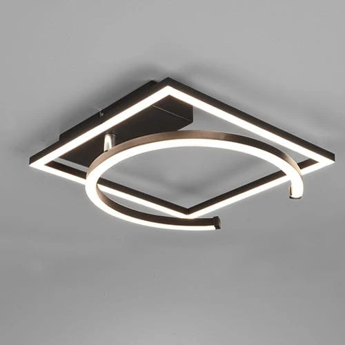 Plafonnier Led Noir Et Blanc