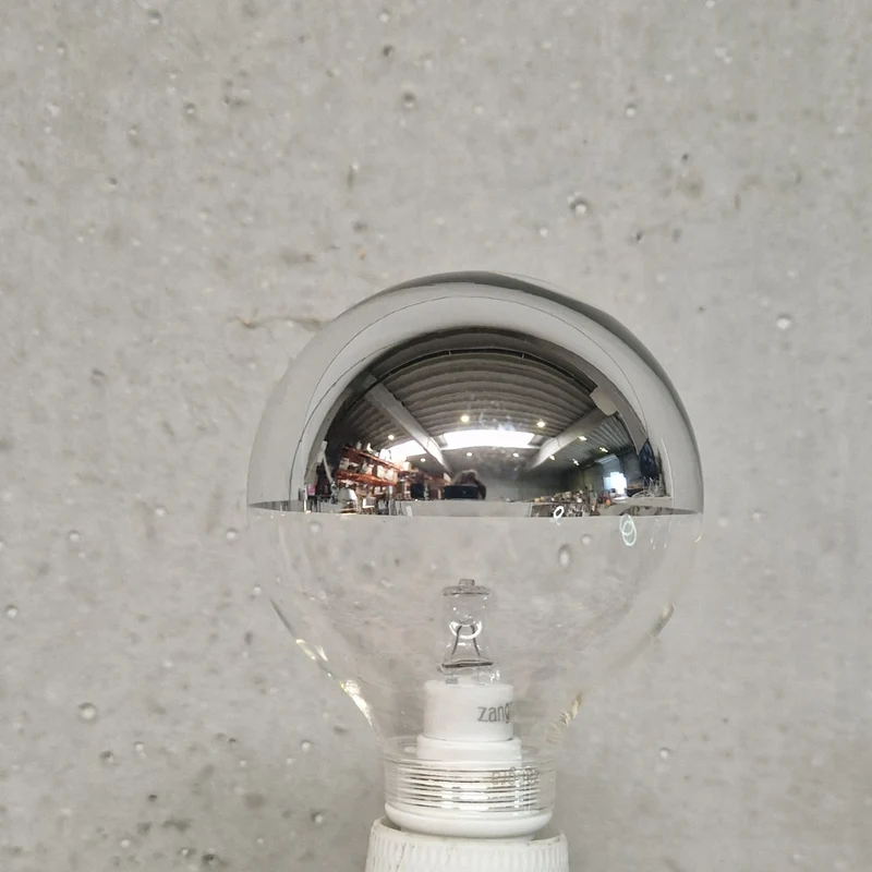Zangra light bulb Silver Crown Mirror 70W