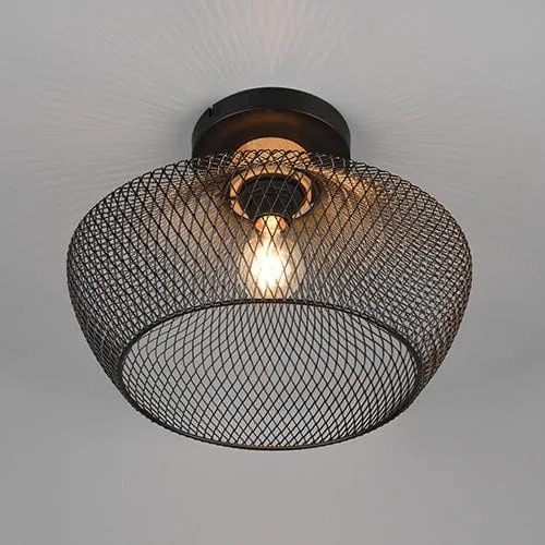 Plafonnier Industriel Bois Et Metal