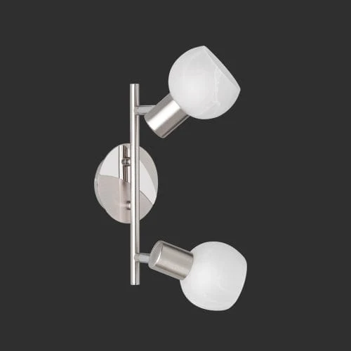 Applique 2 Spots Rond Blanc Rotatifs