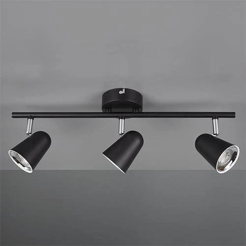Plafonnier 3 Spot Noir