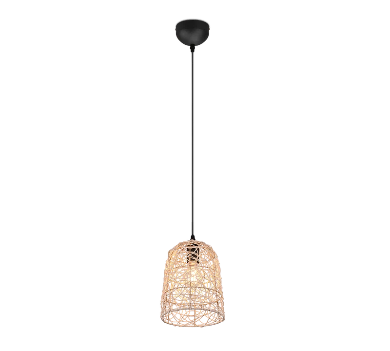 Suspension Luminaire Osier Rotin