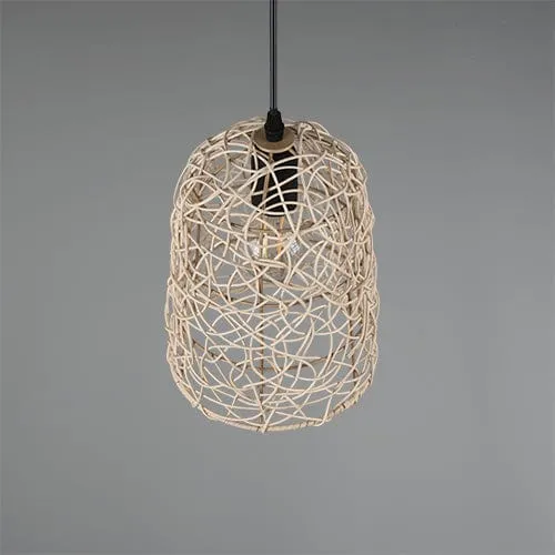 Suspension Luminaire Osier Rotin