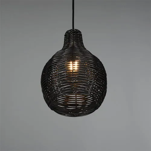 Suspension Luminaire Boule Osier