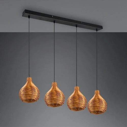 Luminaire Suspension En Rotin