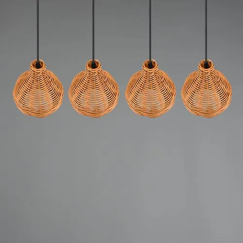 Luminaire Suspension En Rotin