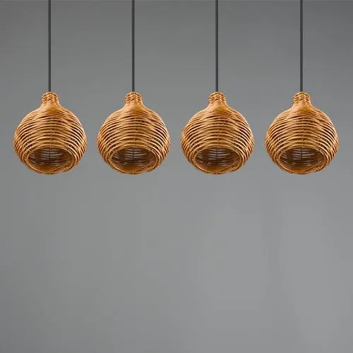 Luminaire Suspension En Rotin