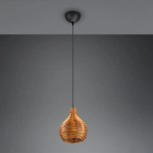 Luminaire Suspension Boule Rotin