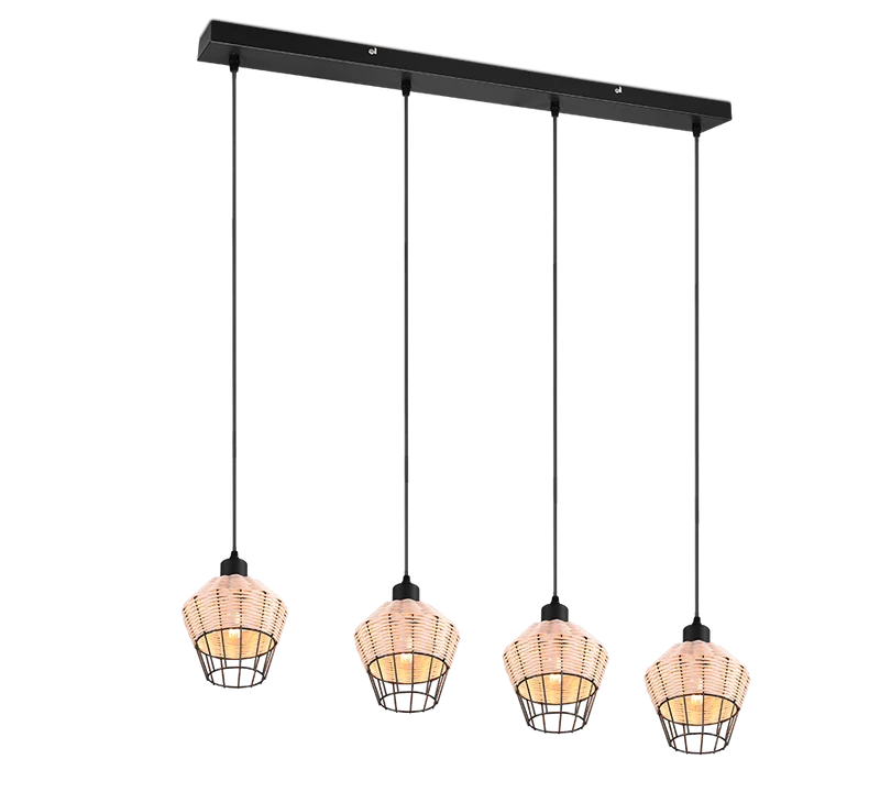 Luminaire Suspension Rotin Pas Cher