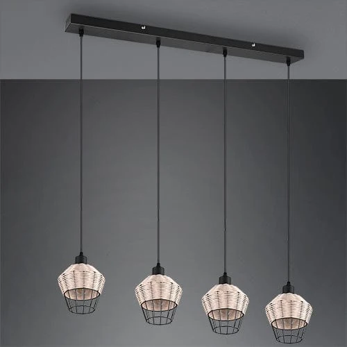 Luminaire Suspension Rotin Pas Cher