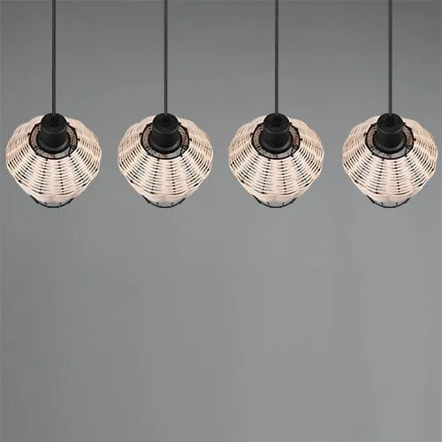 Luminaire Suspension Rotin Pas Cher