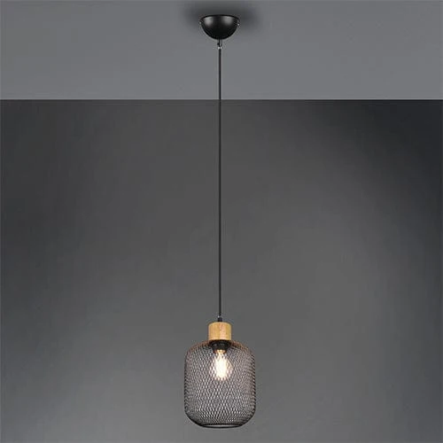 Suspension Luminaire Grillage Noir