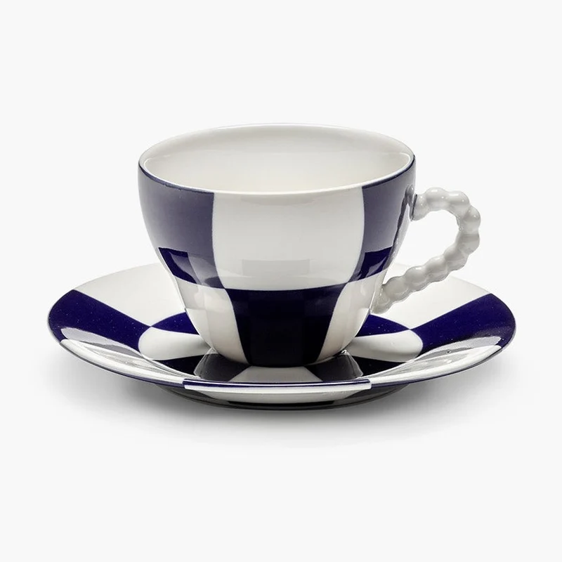 Serax Fête des Bêtes Cup + Saucer Blue