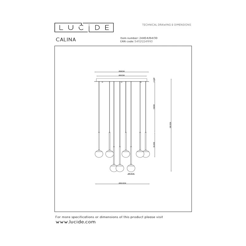 Lucide Calina Pendant Lamp