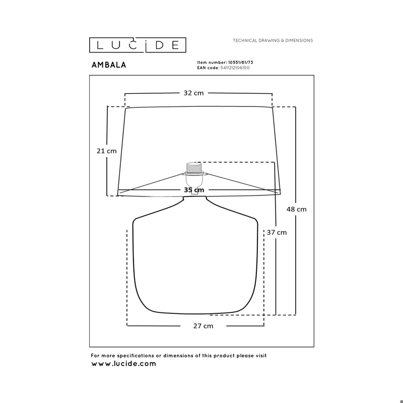 Lucide Ambala Table Lamp