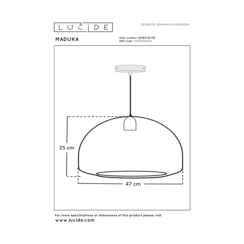 Lucide Maduka Pendant Lamp