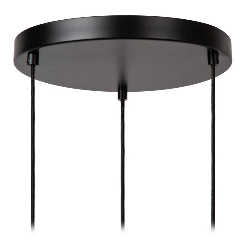 Lucide Ilona 3-Light Pendant Lamp Black