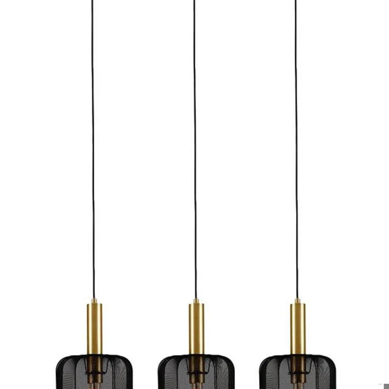 Lucide Corina 3-Light Pendant Lamp Black