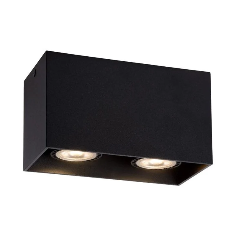 Lucide Bodi 2-Light Ceiling Spot Black