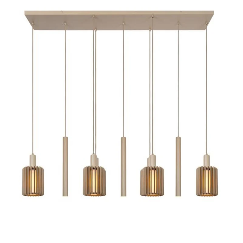 Lucide Lambres 9-Light Pendant Lamp Taupe