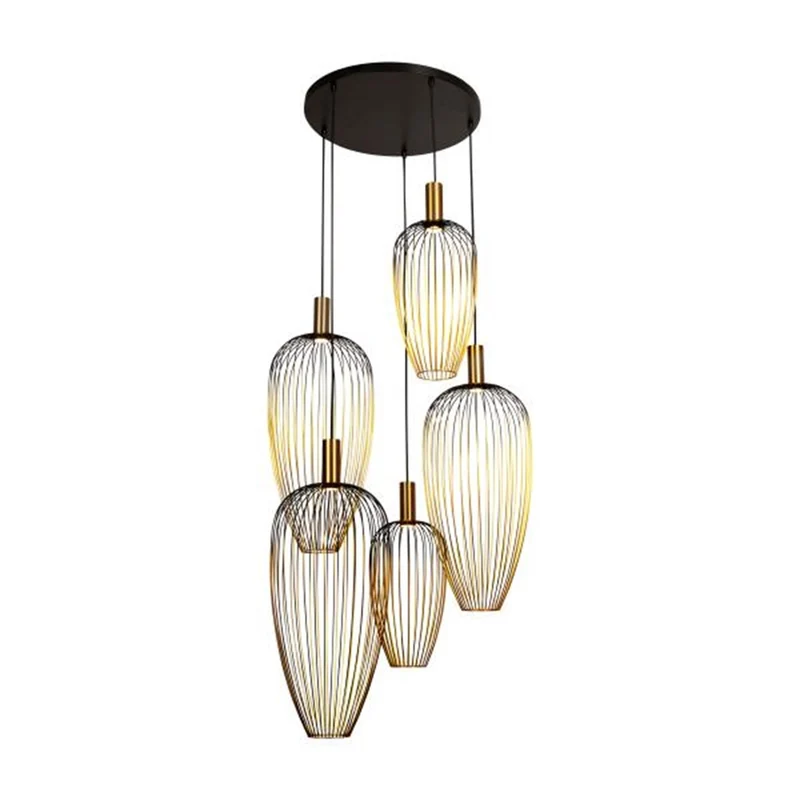 Lucide Aurelie 5-Light Pendant Lamp Gold