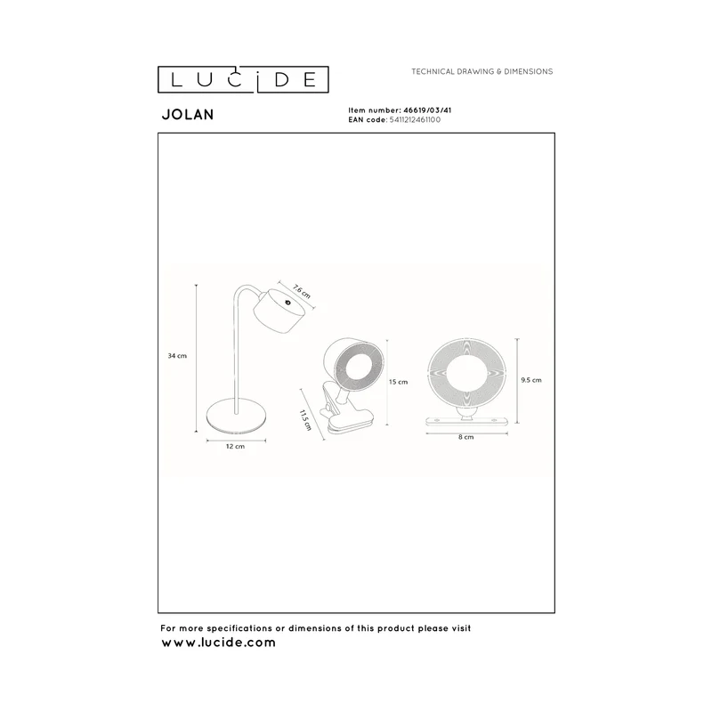 Lucide Jolan Wall Lamp